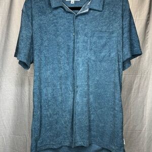 Stylish Teal Button Down Shirt for Men